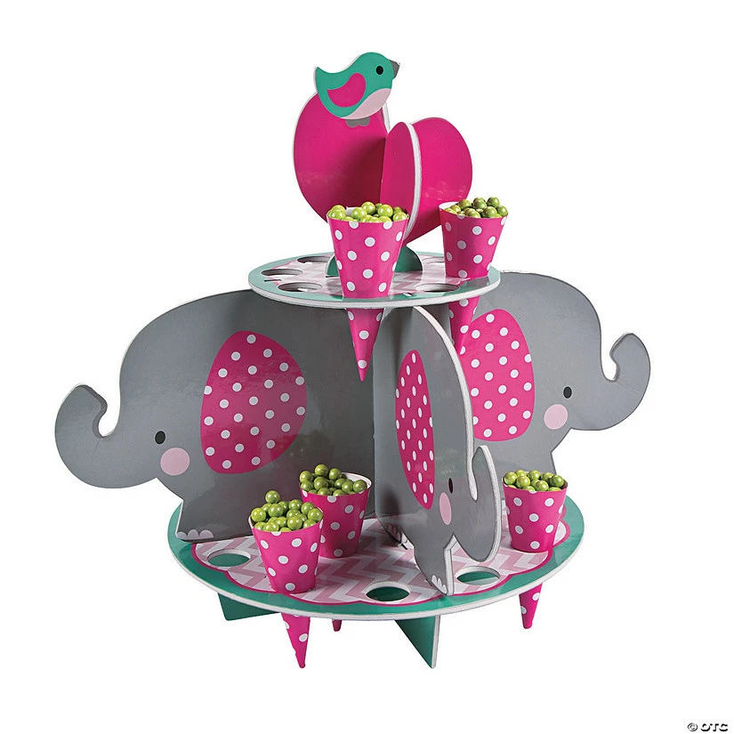 Coupon ๐ Pink Elephant Treat Stand With Cones - 25 Pc. โจ 3 Coupon ๐ Pink Elephant Treat Stand With Cones - 25 Pc. โจ