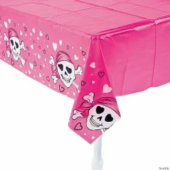 Best reviews of 🔥 Pink Pirate Girl Plastic Tablecloth 🥰
