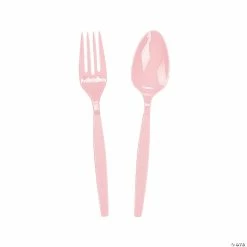 Promo ⌛ Fork & Spoon Plastic Cutlery Sets - 16 Ct. 🌟
