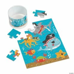 Budget 🌟 Pirate Animal Puzzles - Set of 12 👏