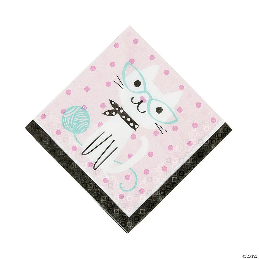 New 🧨 Purr-Fect 🥳 Birthday Party Kitten Luncheon Napkins - 16 Pc. ✨ 3 New 🧨 Purr-Fect 🥳 Birthday Party Kitten Luncheon Napkins - 16 Pc. ✨