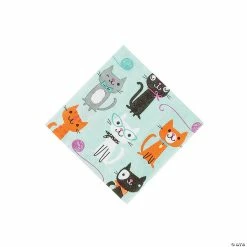 Wholesale ⌛ Purr-Fect Party Beverage Napkins - 16 Pc. 🌟