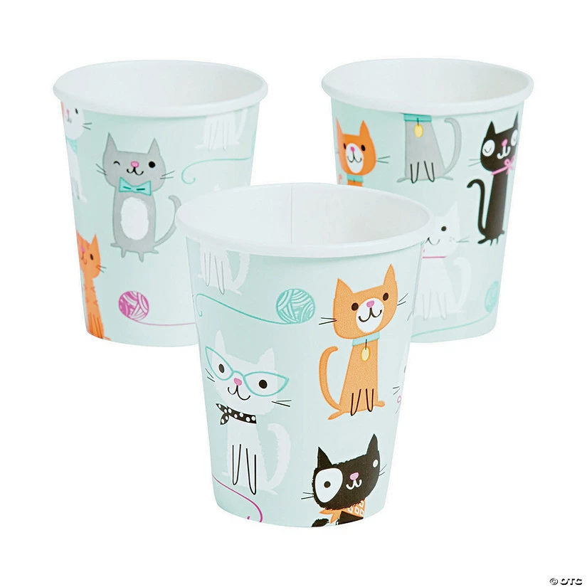 Discount π₯° Purr-Fect Party Cats & Yarn Paper Cups - 8 Pc. π 3 Discount π₯° Purr-Fect Party Cats & Yarn Paper Cups - 8 Pc. π