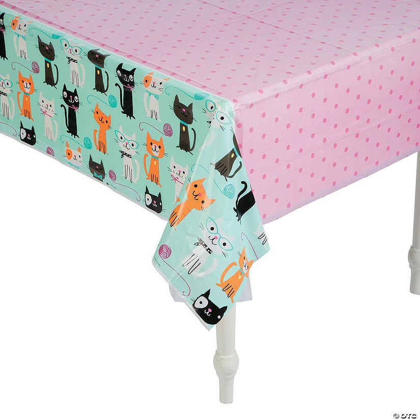 Promo π Purr-Fect Party Plastic Tablecloth π 3 Promo π Purr-Fect Party Plastic Tablecloth π