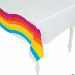 Budget ✨ Rainbow Party Plastic Tablecloth 🔥