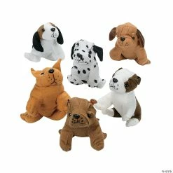 Coupon 🛒 Sitting Stuffed 🐶 Dogs - 12 Pc. ⭐