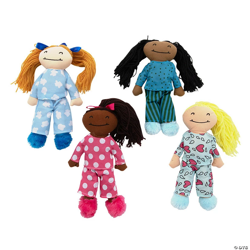 Brand new β€οΈ Slumber Party Stuffed Yarn Hair Dolls - 4 Pc. π― 3 Brand new β€οΈ Slumber Party Stuffed Yarn Hair Dolls - 4 Pc. π―