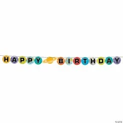 Discount ✔️ Space Party 🥳 Birthday Pennant Banner 😉