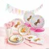Cheapest 🧨 Sparkle Unicorn Tableware Kit for 16 Guests 👍