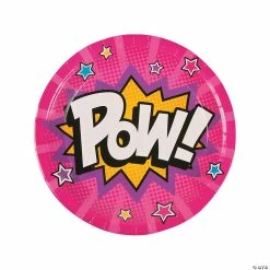 Deals 😀 Superhero Girl Paper Dinner Plates - 8 Ct. 😍