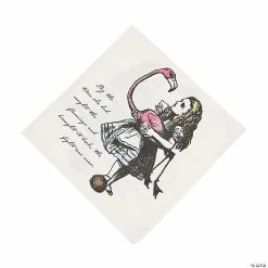 Deals ⭐ Talking Tables Truly Alice with Flamingo Luncheon Napkins - 20 Pc. ⭐