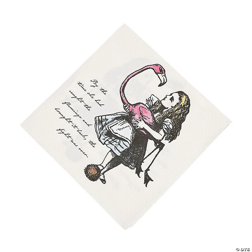 Deals ⭐ Talking Tables Truly Alice with Flamingo Luncheon Napkins - 20 Pc. ⭐ 3 Deals ⭐ Talking Tables Truly Alice with Flamingo Luncheon Napkins - 20 Pc. ⭐