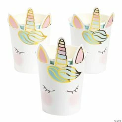 Cheapest ✔️ Talking Tables We Heart Unicorns Face Paper Cups - 8 Pc. 😍