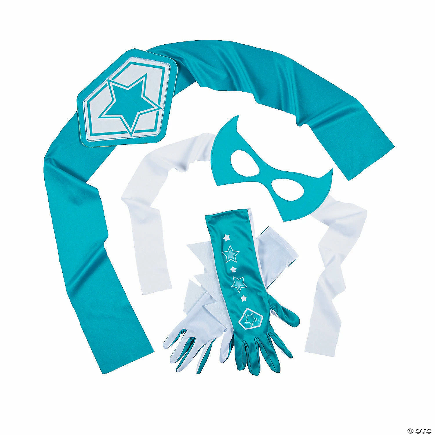 Deals π Teal & White Superhero Accessories - 4 Pc. π 5 Deals π Teal & White Superhero Accessories - 4 Pc. π - Image 3