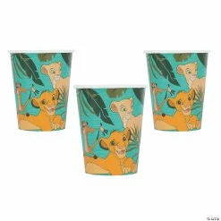Cheapest 🤩 The Lion King™ Simba, Nala & Timon Paper Cups - 8 Pc. 🛒