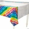Best Pirce 👍 Tie-Dye Plastic Tablecloth 🧨
