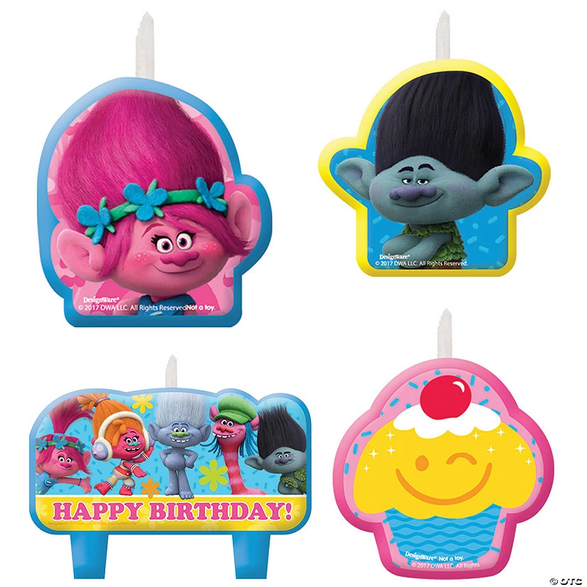 Top 10 π Trolls π Birthday Candle Set β€οΈ 3 Top 10 π Trolls π Birthday Candle Set β€οΈ