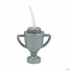Discount 🔔 Trophy Cups with Lids & Straws - 12 Ct. ⭐