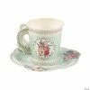 Outlet 🛒 Truly Scrumptious Floral Tea Cup Set- 12 Pc. 🔔