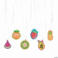 Budget 🥰 Tutti Frutti Fruit Necklaces - 12 Pc. ⌛