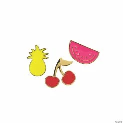 Cheapest 😀 Tutti Frutti Novelty Pins - 3 Pc. ✨