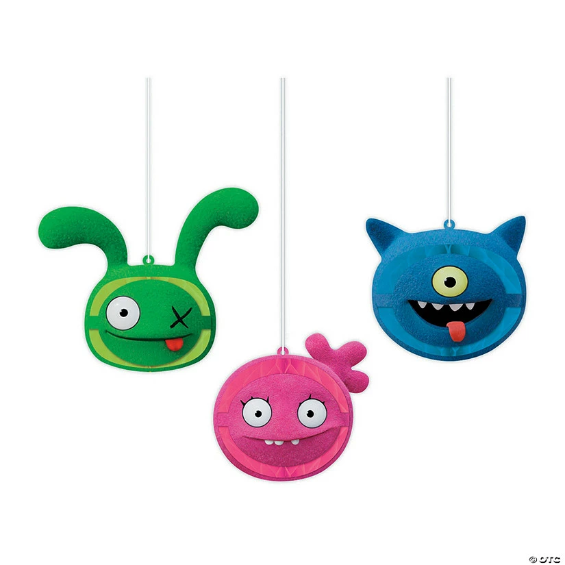 Deals π UglyDolls Honeycomb Hanging Decorations - 3 Pc. π 3 Deals π UglyDolls Honeycomb Hanging Decorations - 3 Pc. π