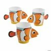 New 🎁 Under the Sea Paper Cups with Clownfish Sleeves - 8 Pc. ⭐