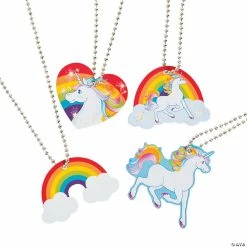 Deals 👏 Unicorn 🦮 Dog Tag Necklaces - 12 Pc. ⭐