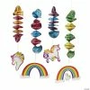 Best Pirce 👏 Unicorn Hanging Spiral Decorations - 12 Pc. 🌟