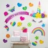 Best reviews of 😍 Unicorn Happy 🥳 Birthday Wall Decorating Kit - 23 Pc. 🥰