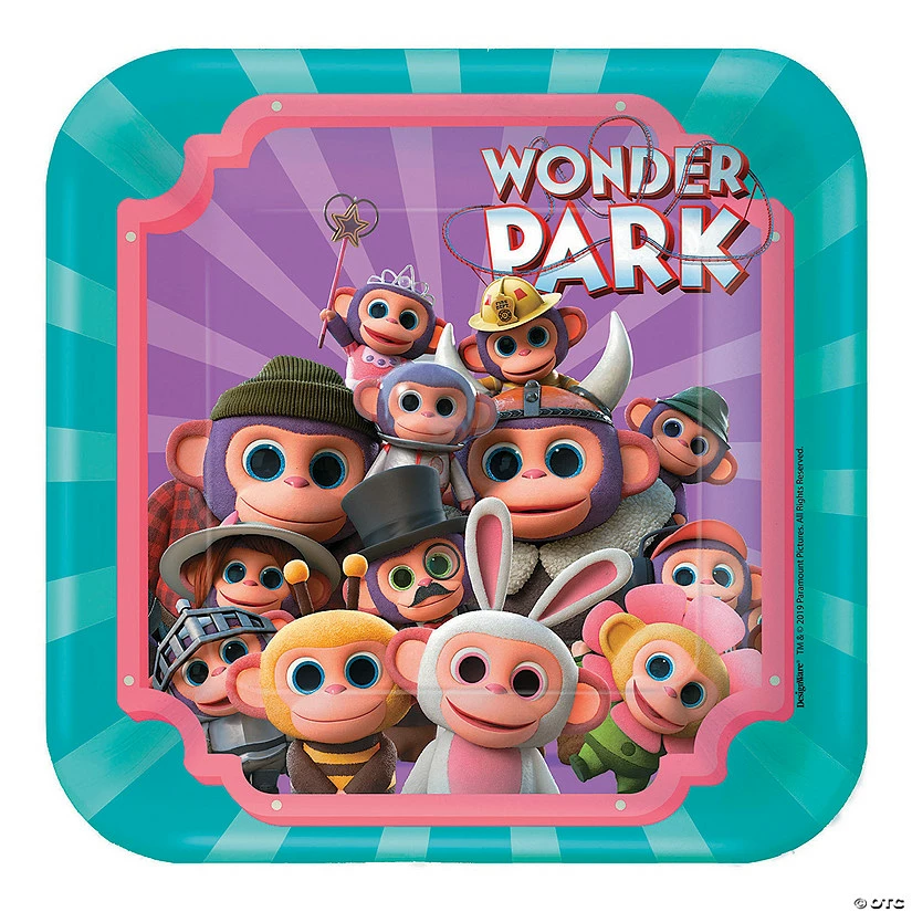 Buy π Wonder Parkβ’ Chimpanzombies Square Paper Dessert Plates - 8 Ct. π― 3 Buy π Wonder Parkβ’ Chimpanzombies Square Paper Dessert Plates - 8 Ct. π―