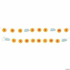 New 😉 You Are My Sunshine 🎂 Birthday Paper Pennant Banner - 2 Pc. 💯
