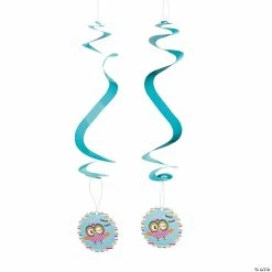 Promo ❤️ You’re A Hoot Hanging Swirl Decorations - 12 Pc. 🔔